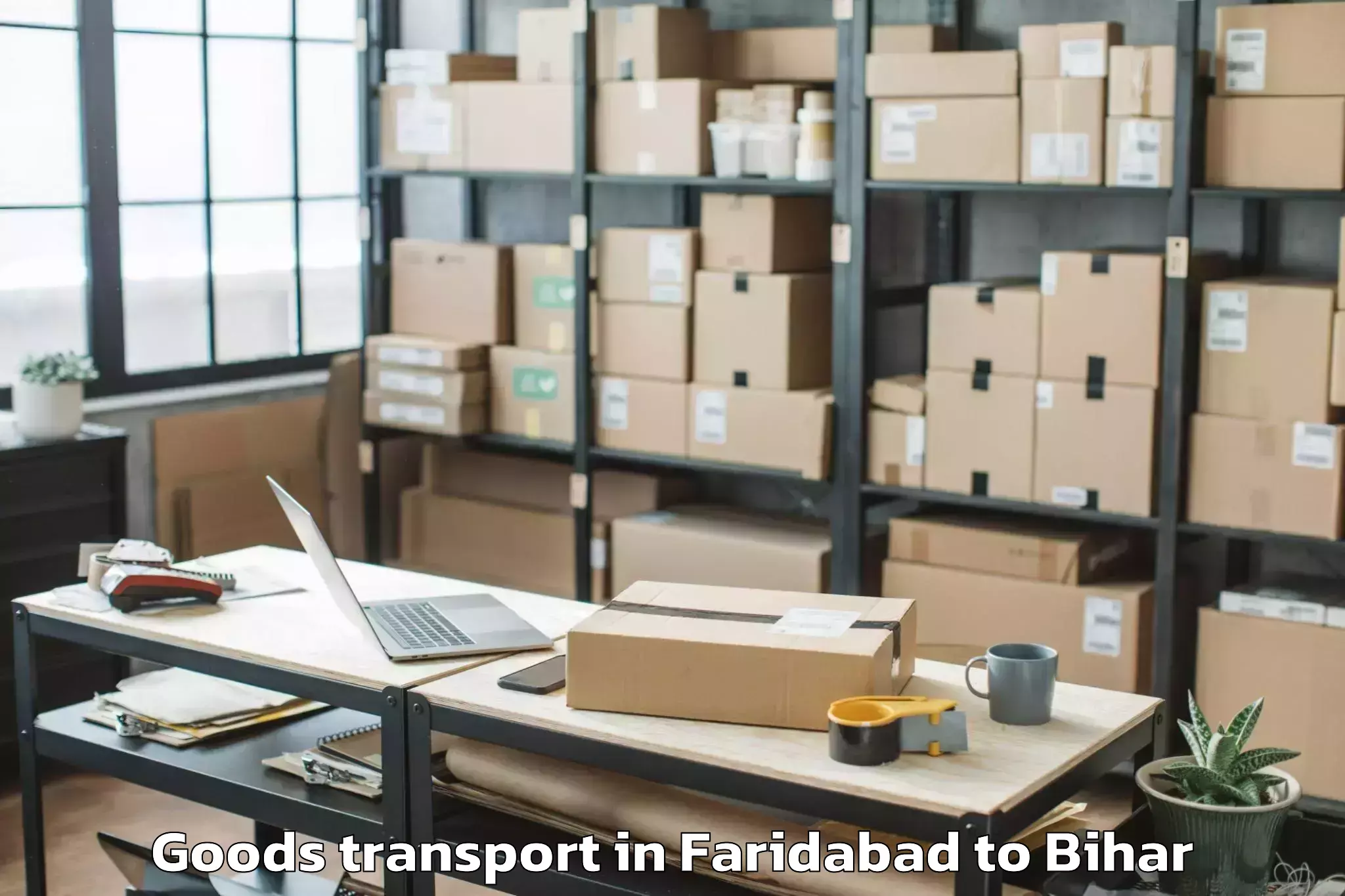 Book Faridabad to Ghailar Goods Transport Online